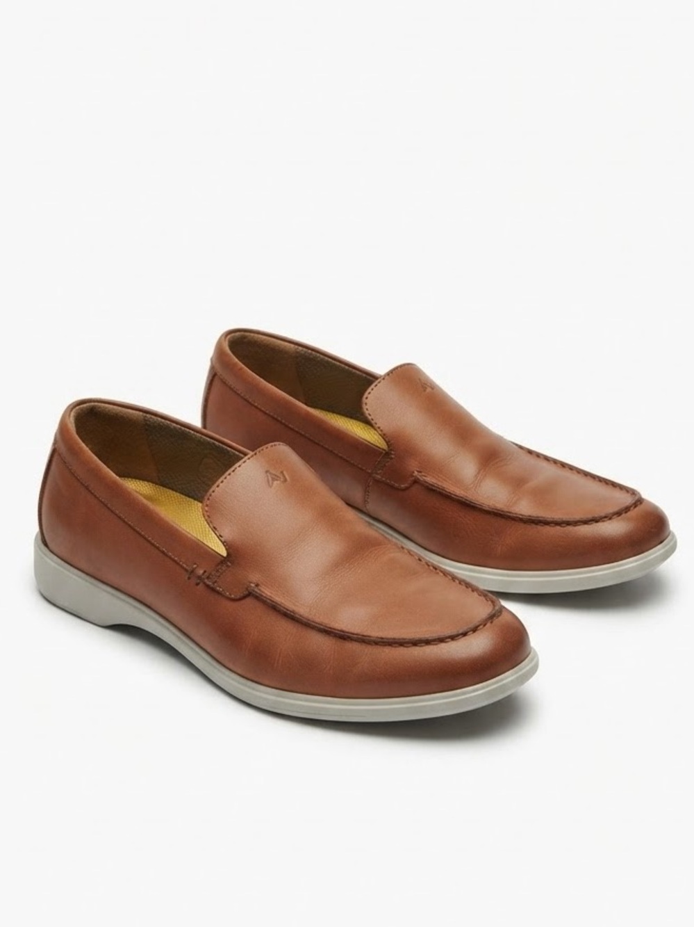 Amberjack “The Loafer” Honey Brown Leather Slip-On Loafers -Men’s